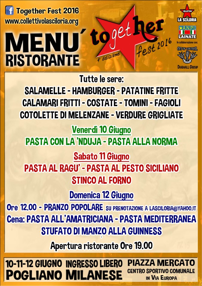 menù together fest